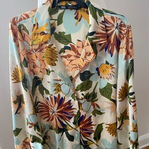 Zara Floral Blouse - Multicolor